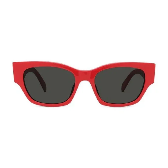 NEW CL40197U 66A CELINE SUNGLASSES RED SQUARE WOMEN EYEWEAR display picture 2